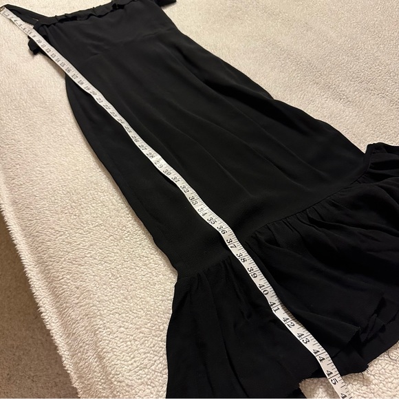 Reformation Black Frida Midi Ruffle Dress - Picture 8 of 16